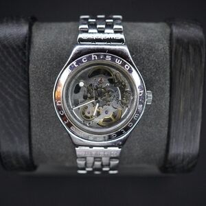 Swatch Irony Skeleton Automatic Men's Watch BODY & SOUL Swiss Made, YAS100G